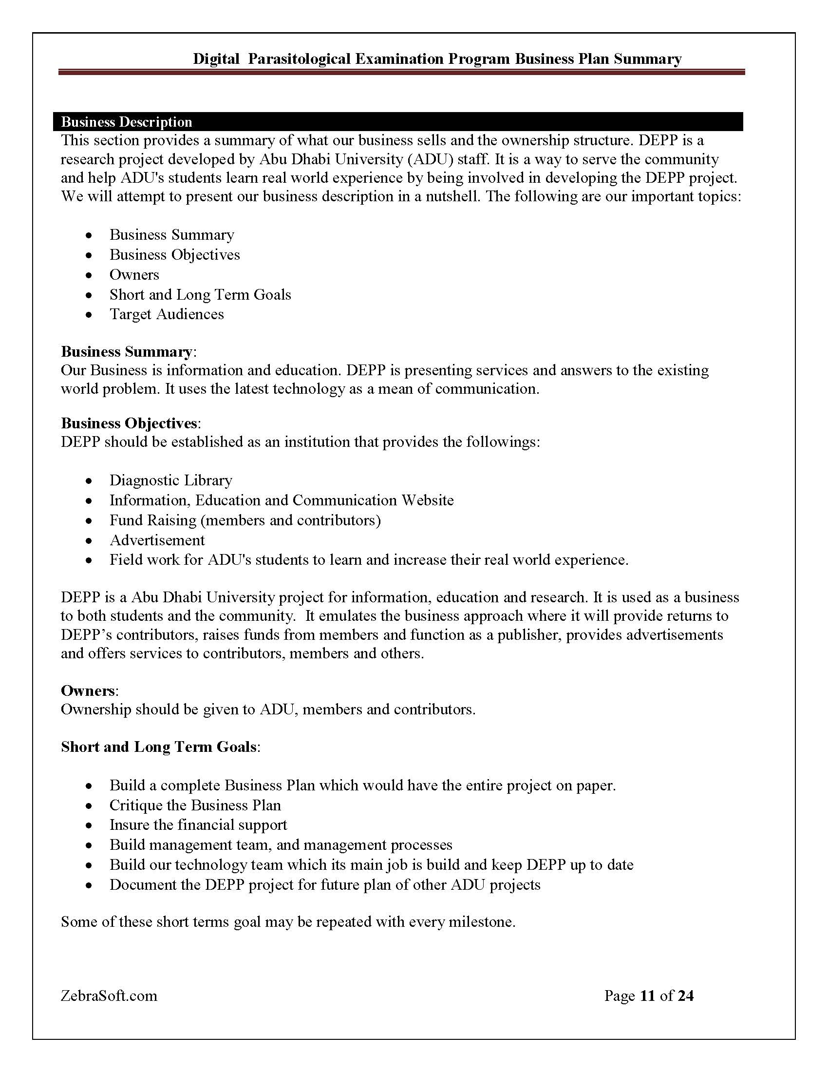Business Plan 11