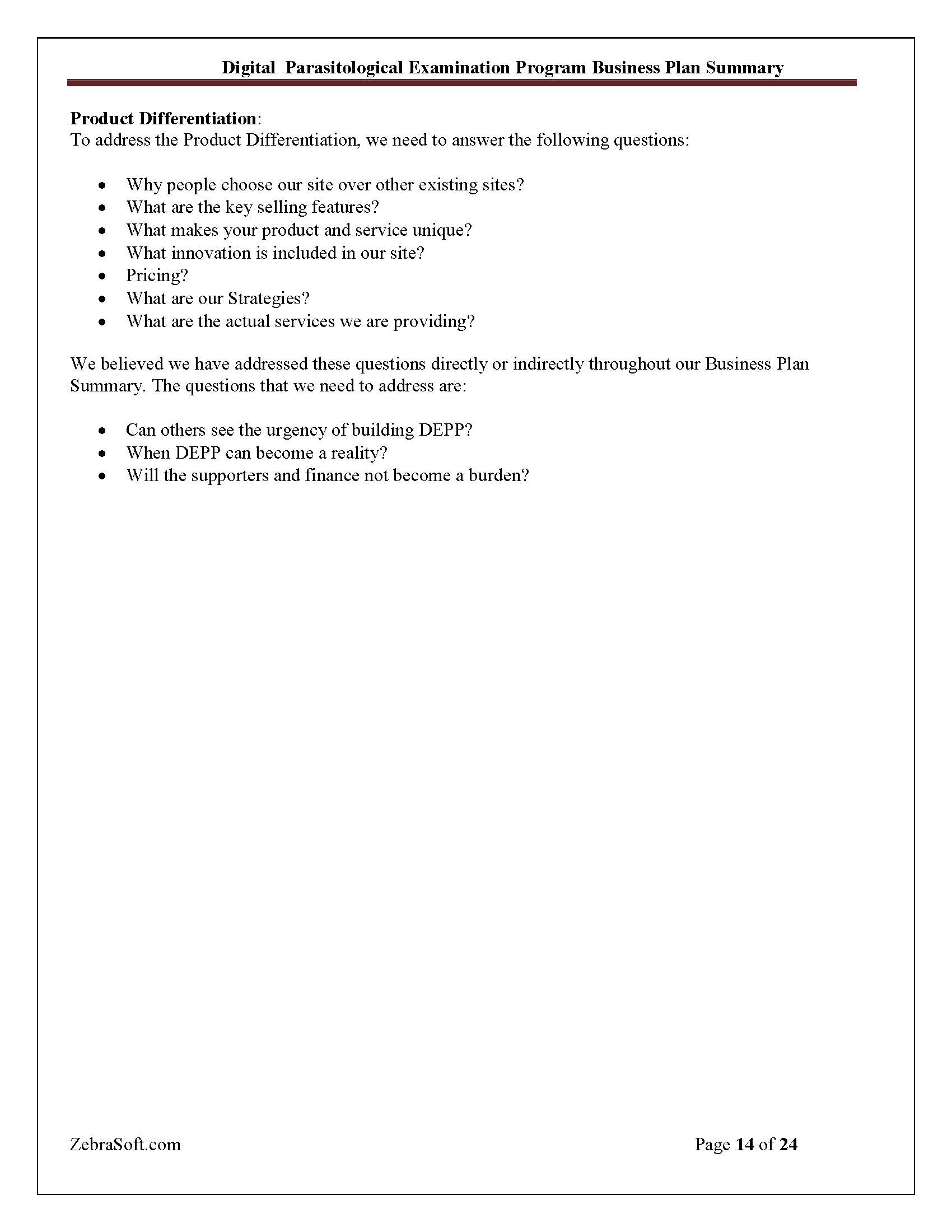 Business Plan 14