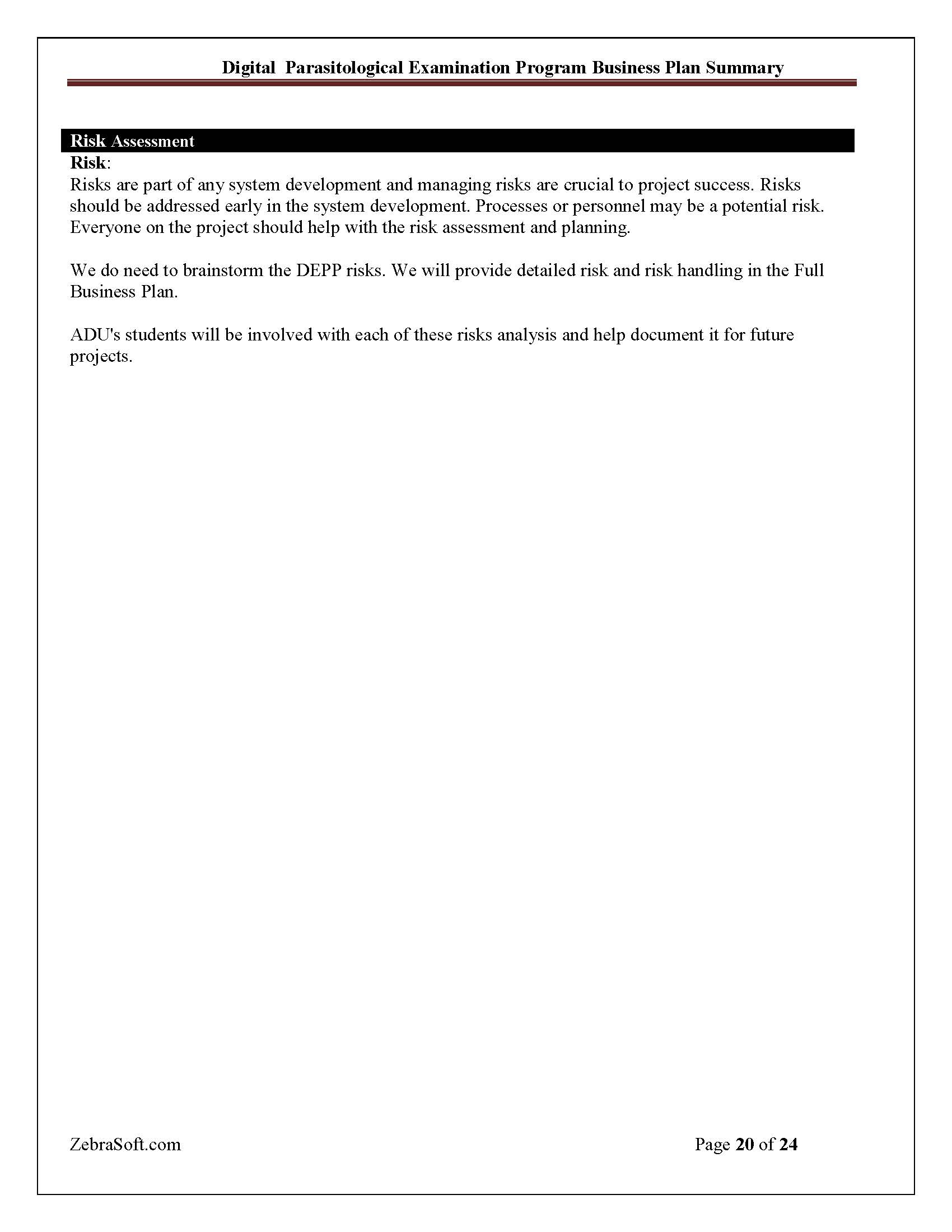 Business Plan 20
