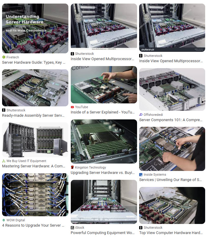 server without the server box or case